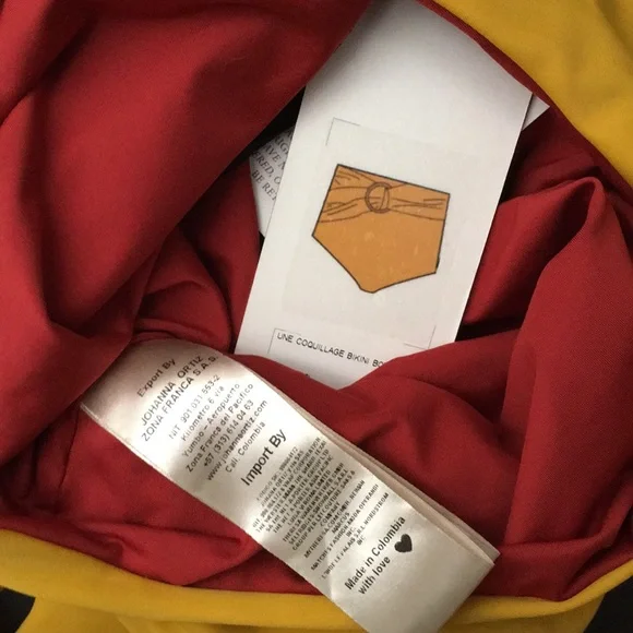 Johanna Ortiz Une Coquillage High-Waist Bikini Bottom in Marigold - Picture 9 of 13